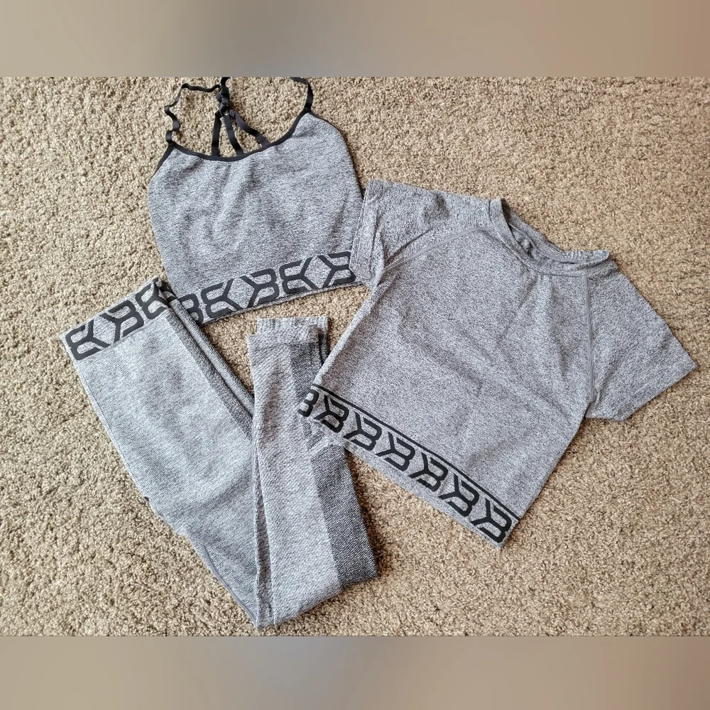Better Bodies Rockaway seamless leggings, Astoria longline bra and crop tee - Picture 1 of 3